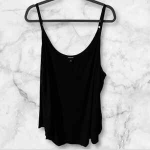 Torrid black adjustable strap scoop neckline tank top size 4x